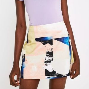 Urban Outfitters BDG Serafina Printed Pelmet Mini Skirt - M